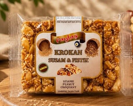 Susamlı & Fıstıklı Krokan 100 gr