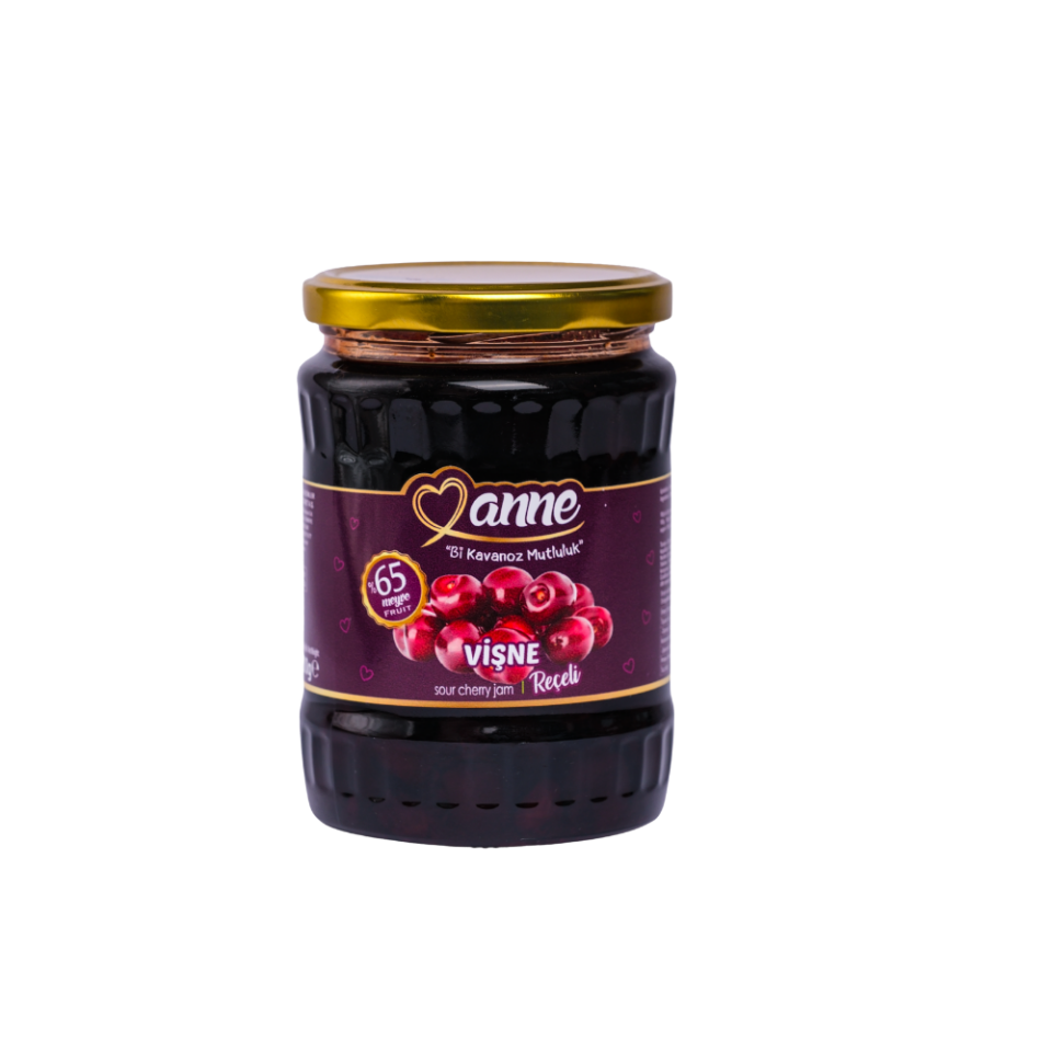 Vişne Reçeli Cam Kavanoz 700 gr