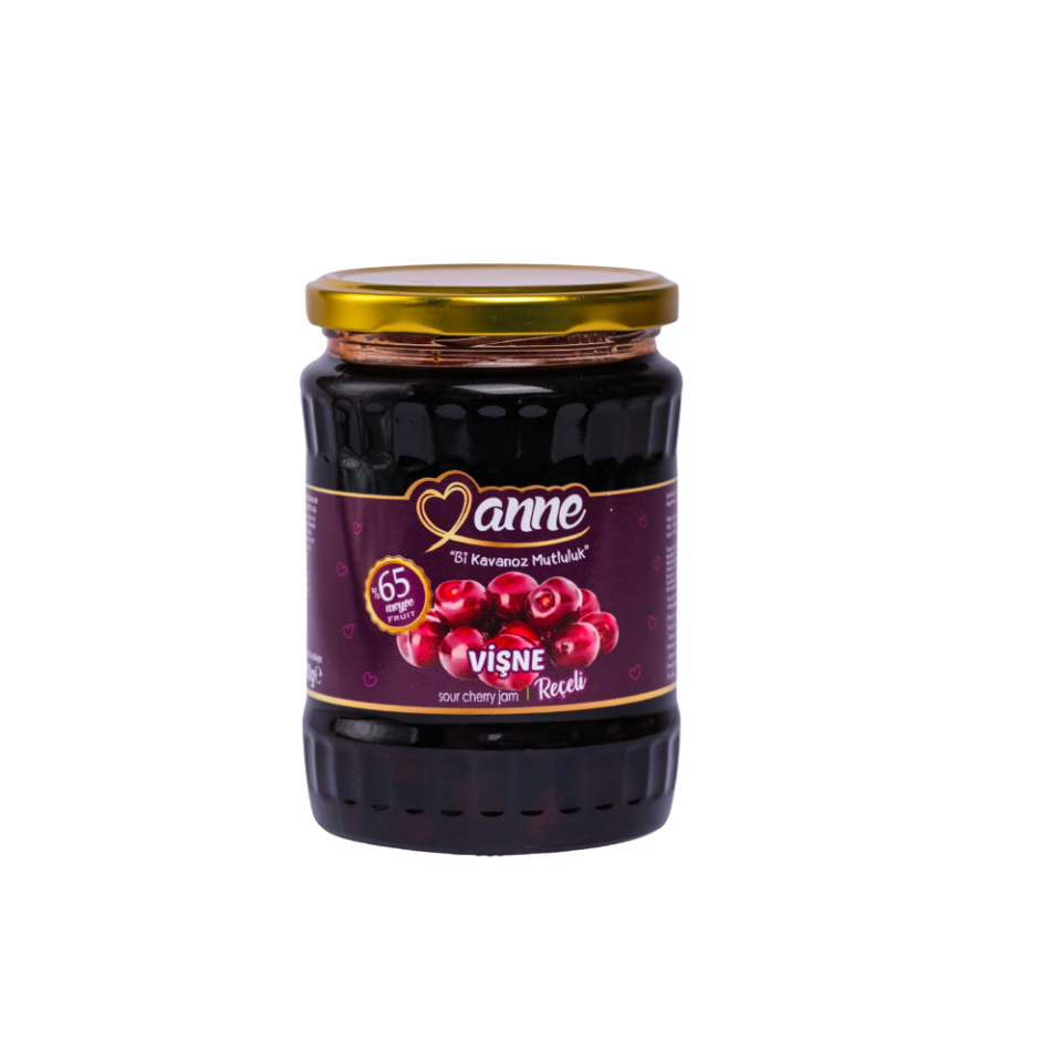 Vişne Reçeli Cam Kavanoz 400 gr