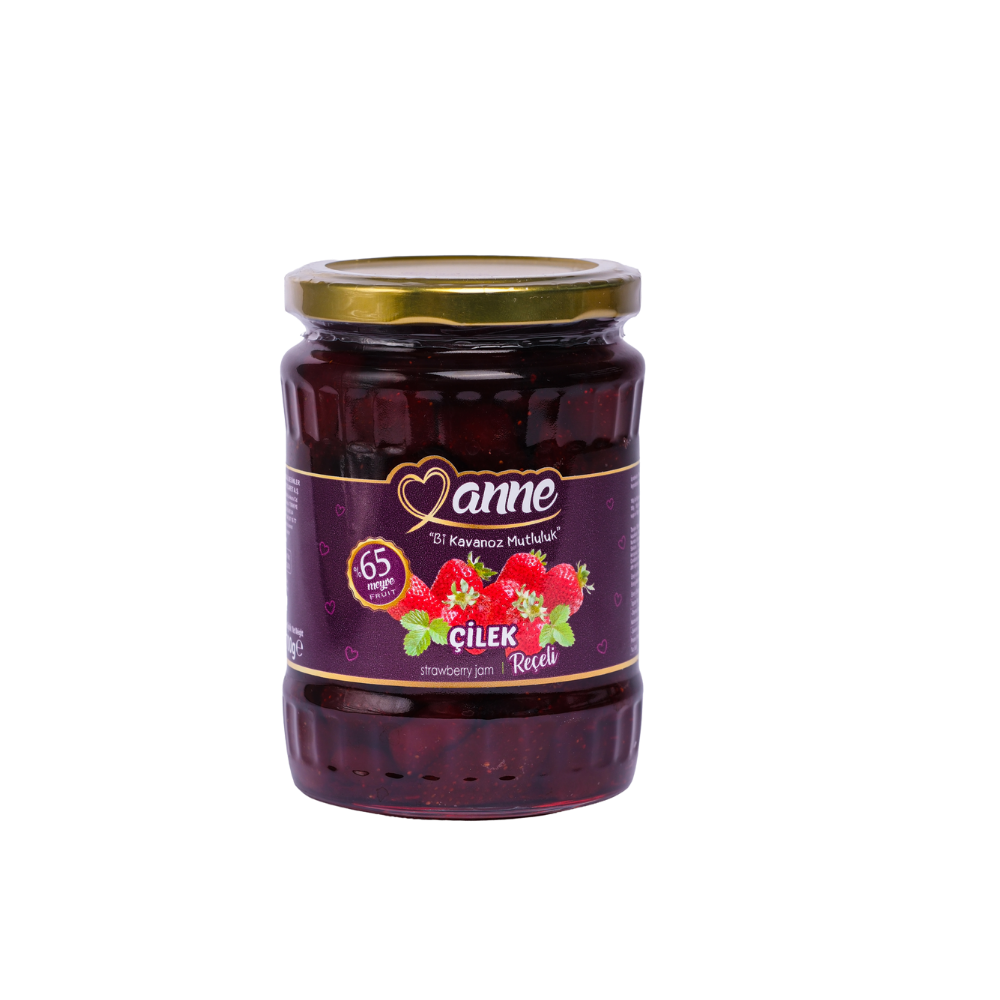 Çilek Reçeli Cam Kavanoz 700 gr