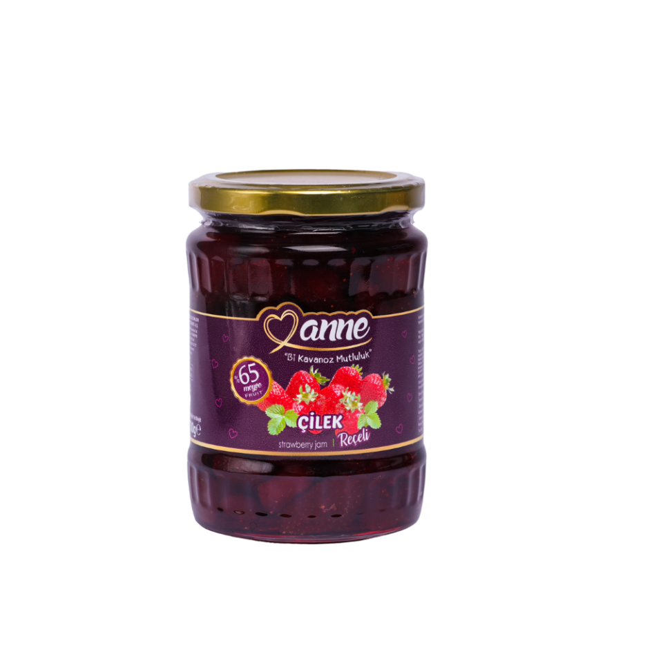 Çilek Reçeli Cam Kavanoz 700 gr