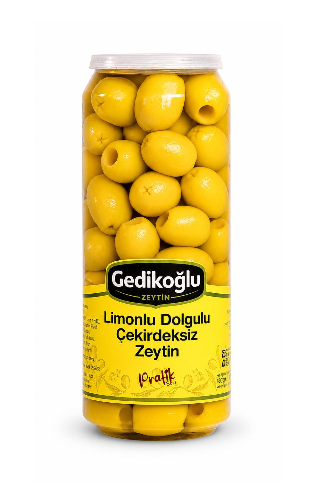 Limon Dolgulu Çekirdeksiz Yeşil Zeytin Aç Bitir Pratik