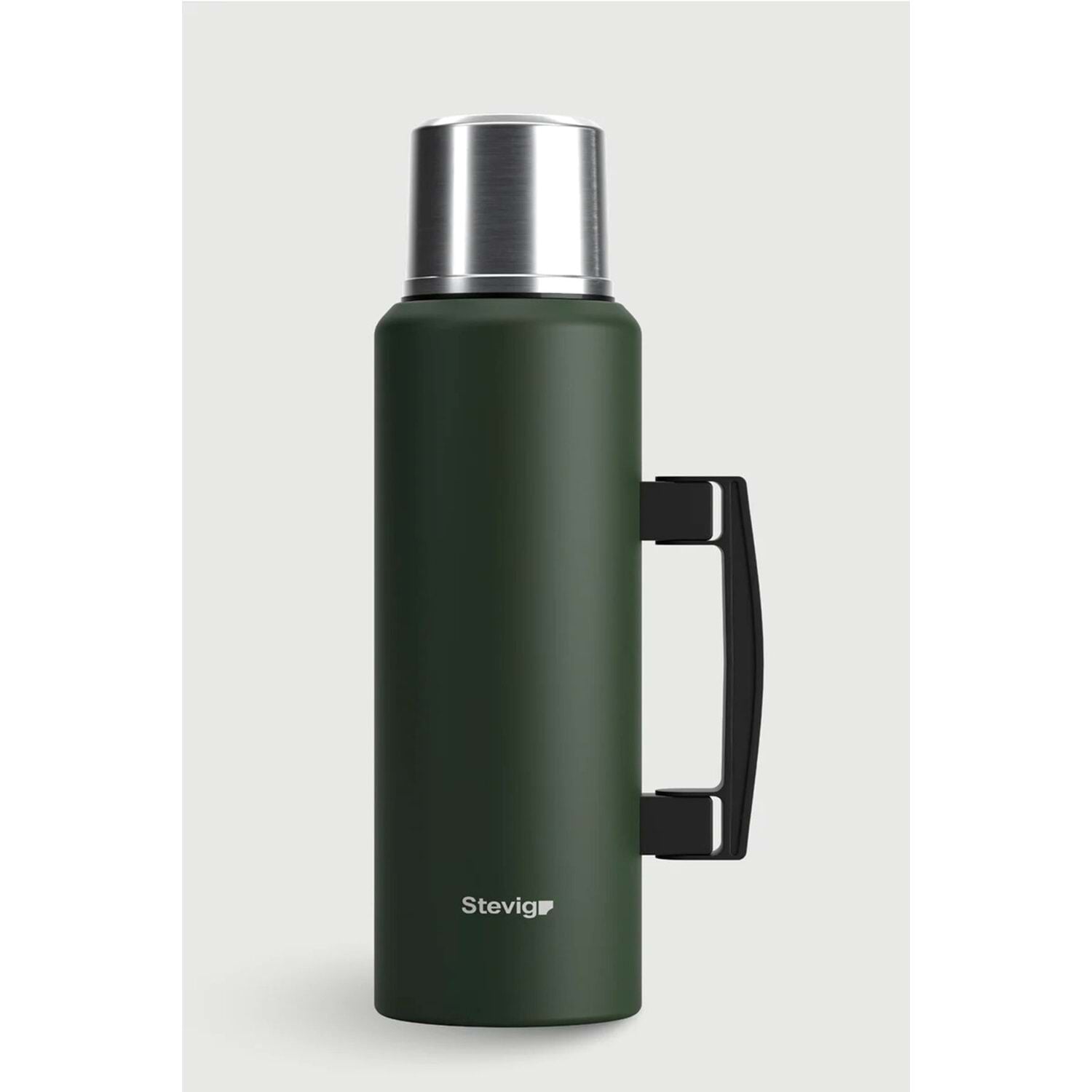 Stevıg 4 Camp Klasik Vakumlu Kuplu Çelik Termos 1.5 LT. Green ST-206